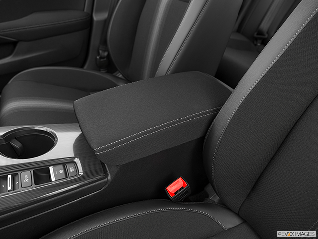2023 Honda Civic Sedan | Front center console with closed lid, from driver’s side looking down
