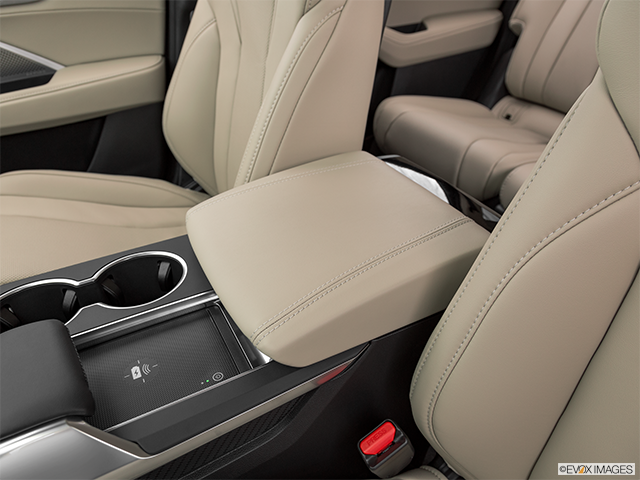 2022 Acura MDX | Front center console with closed lid, from driver’s side looking down