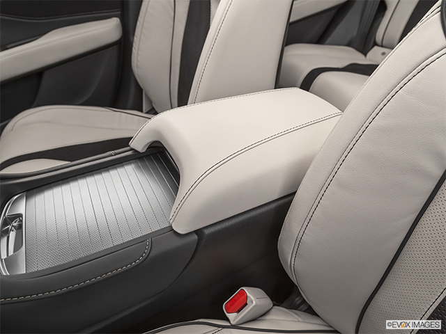 2022 Acura RDX | Front center console with closed lid, from driver’s side looking down