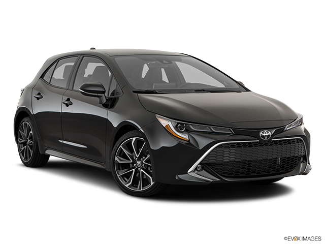2025 Toyota Corolla Hatchback | Front passenger 3/4 w/ wheels turned