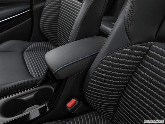 2023 Toyota Corolla | Front center console with closed lid, from driver’s side looking down