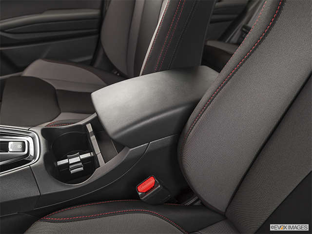 2022 Subaru WRX | Front center console with closed lid, from driver’s side looking down