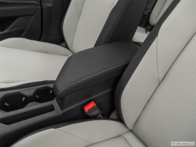 2021 Volkswagen Jetta | Front center console with closed lid, from driver’s side looking down