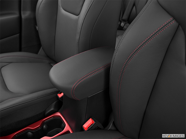 2023 Jeep Renegade | Front center console with closed lid, from driver’s side looking down