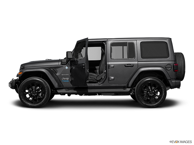 2023 Jeep Wrangler Unlimited | Driver's side profile with drivers side door open