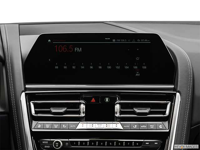 2025 BMW M8 Coupe | Closeup of radio head unit