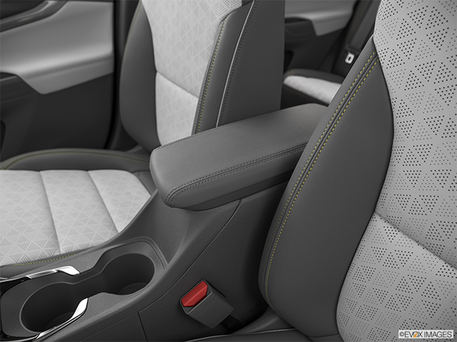 2022 Chevrolet Bolt EUV | Front center console with closed lid, from driver’s side looking down