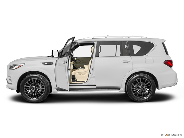 2024 Infiniti QX80 | Driver's side profile with drivers side door open