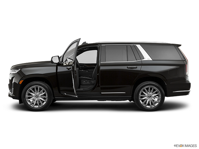 2022 Cadillac Escalade | Driver's side profile with drivers side door open