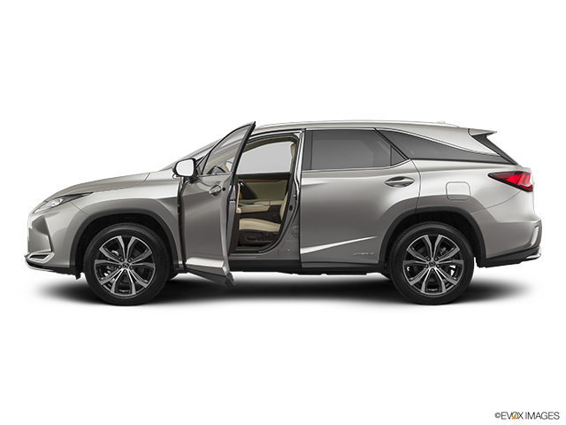 2022 Lexus RX 450hL | Driver's side profile with drivers side door open