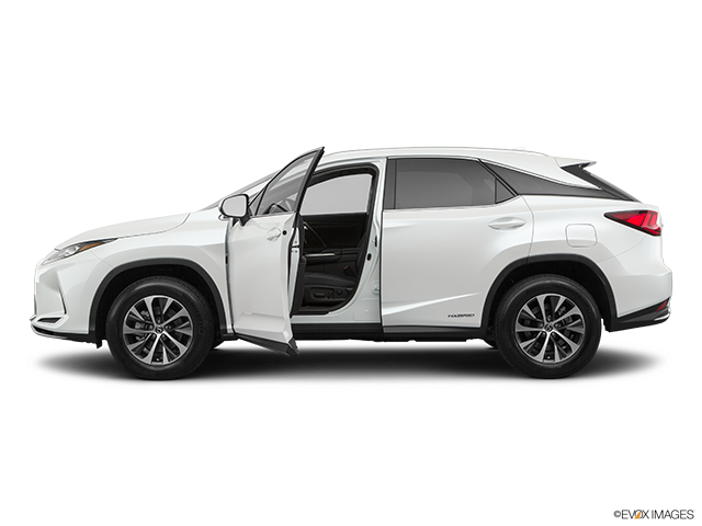 2022 Lexus RX 450h | Driver's side profile with drivers side door open
