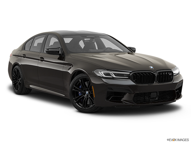 2022 BMW M5 Sedan | Front passenger 3/4 w/ wheels turned