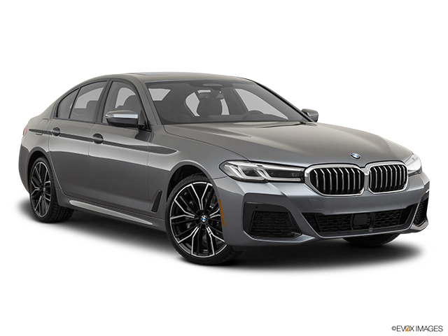 2022 BMW 5 Series | Front passenger 3/4 w/ wheels turned