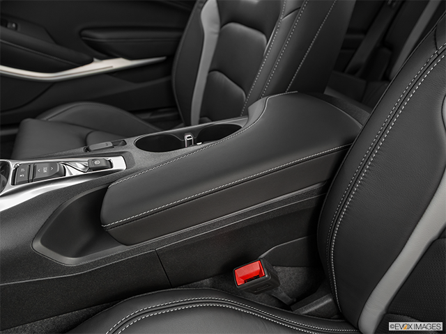 2022 Chevrolet Camaro | Front center console with closed lid, from driver’s side looking down