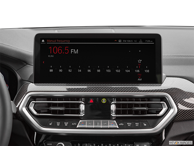 2022 BMW X3 M | Closeup of radio head unit