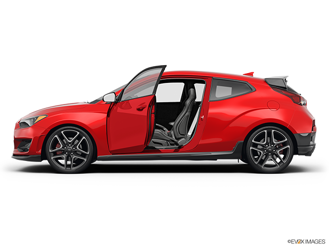 2022 Hyundai Veloster N | Driver's side profile with drivers side door open