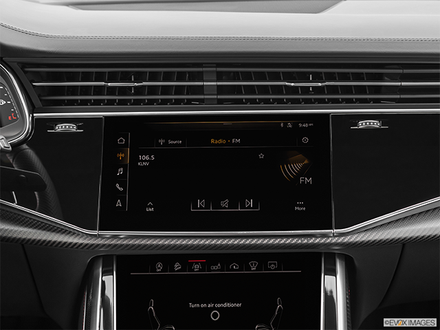 2022 Audi RS Q8 | Closeup of radio head unit