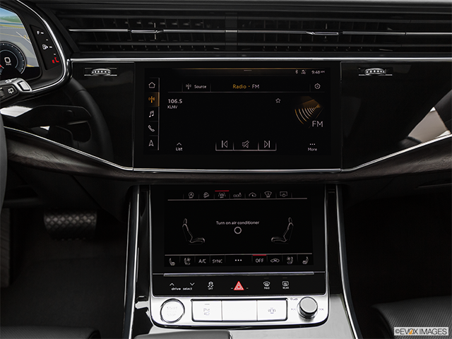 2022 Audi Q8 | Closeup of radio head unit