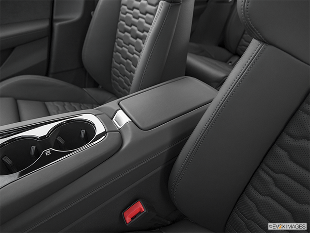 2024 Audi e-tron GT | Front center console with closed lid, from driver’s side looking down
