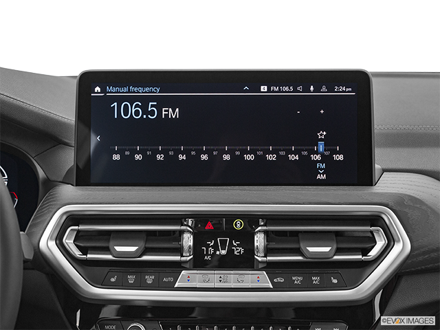 2022 BMW X3 | Closeup of radio head unit