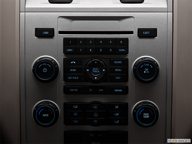2012 Ford Escape Hybrid | Closeup of radio head unit