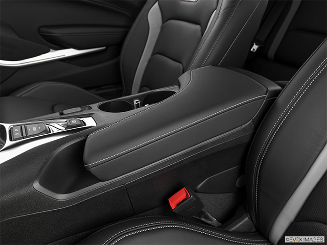 2022 Chevrolet Camaro | Front center console with closed lid, from driver’s side looking down