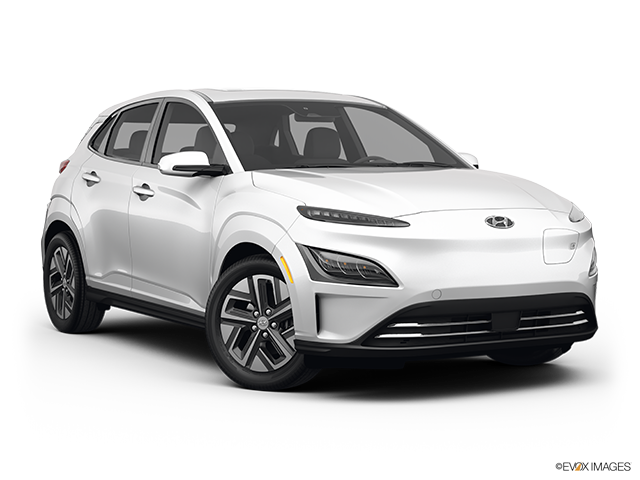2023 Hyundai KONA electric | Front passenger 3/4 w/ wheels turned