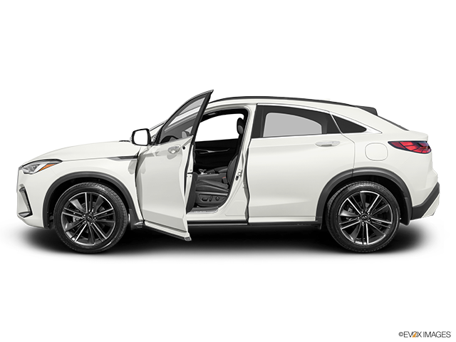 2024 Infiniti QX55 | Driver's side profile with drivers side door open