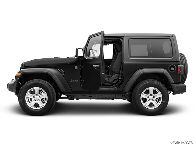 2023 Jeep Wrangler 2-Door | Driver's side profile with drivers side door open