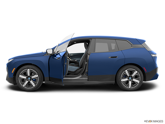 2023 BMW iX | Driver's side profile with drivers side door open