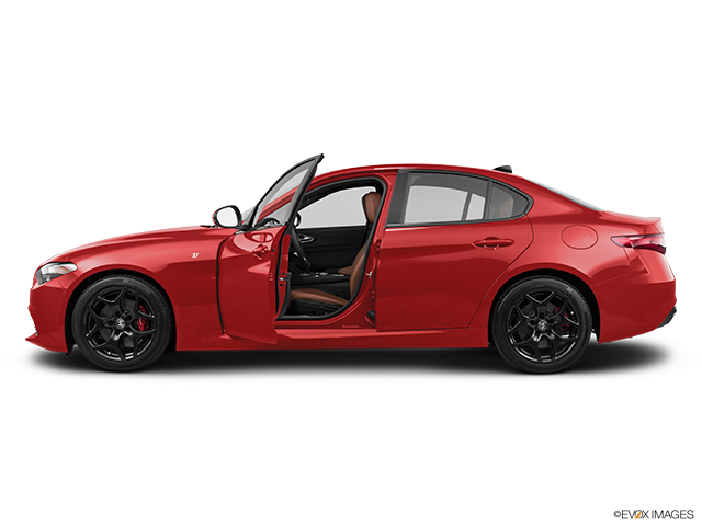 2023 Alfa Romeo Giulia | Driver's side profile with drivers side door open