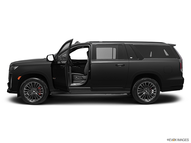 2023 Cadillac Escalade ESV | Driver's side profile with drivers side door open