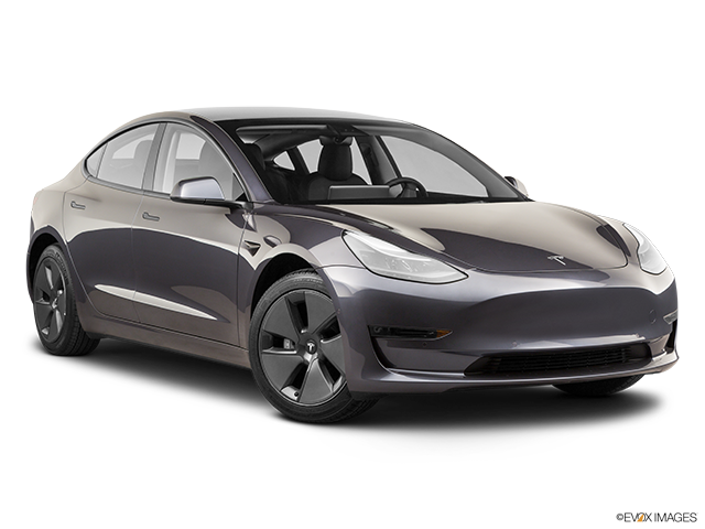 2023 Tesla Model 3 | Front passenger 3/4 w/ wheels turned