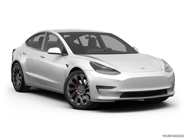 2023 Tesla Model 3 | Front passenger 3/4 w/ wheels turned