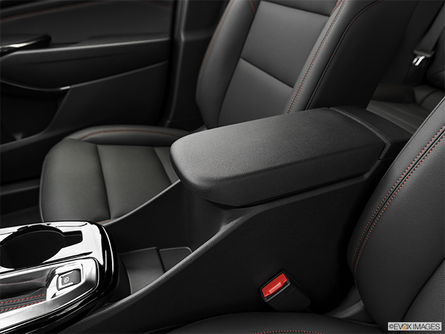 2025 Chevrolet Trax | Front center console with closed lid, from driver’s side looking down