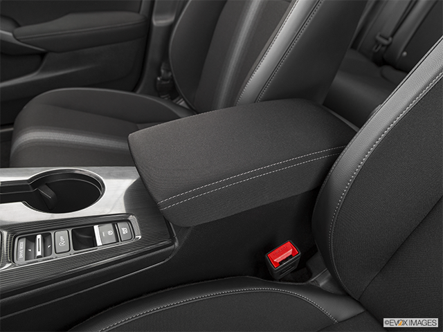 2024 Honda Civic Hatchback | Front center console with closed lid, from driver’s side looking down