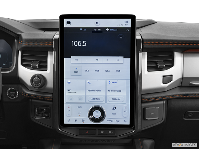 2024 Ford Expedition | Closeup of radio head unit
