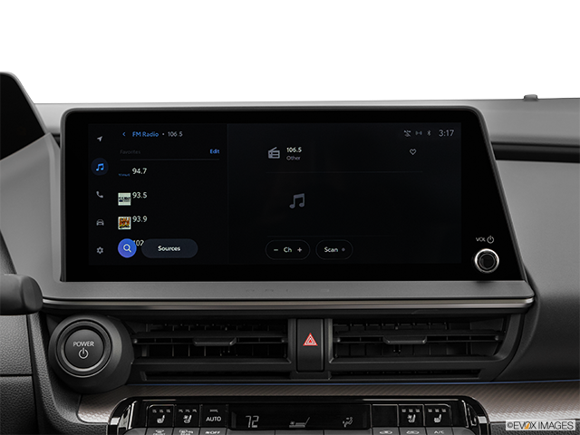 2024 Toyota Prius | Closeup of radio head unit