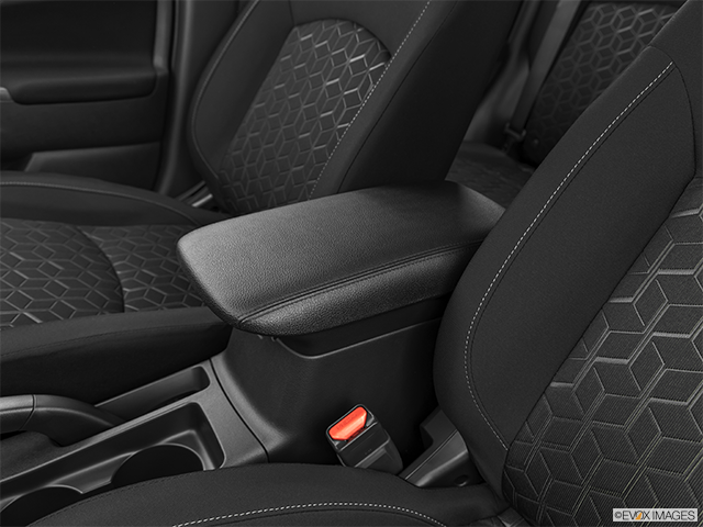 2024 Mitsubishi RVR | Front center console with closed lid, from driver’s side looking down