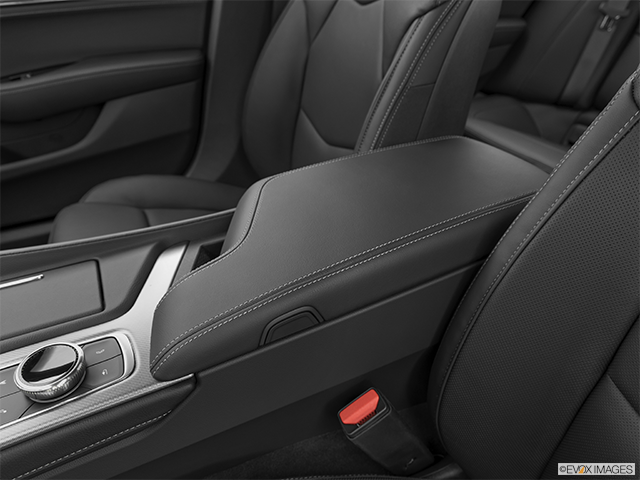 2024 Cadillac CT5 | Front center console with closed lid, from driver’s side looking down