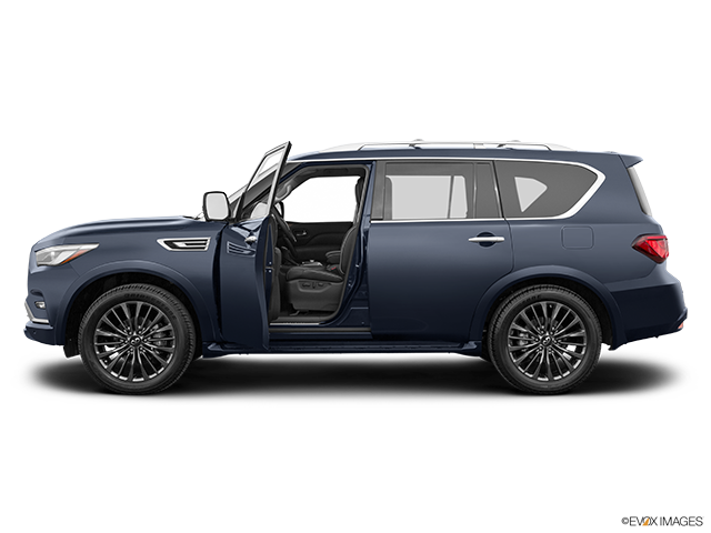 2023 Infiniti QX80 | Driver's side profile with drivers side door open
