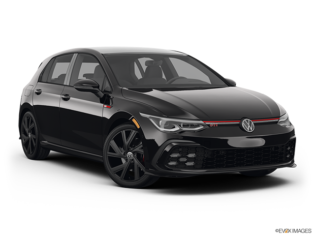 2022 Volkswagen Golf GTI | Front passenger 3/4 w/ wheels turned