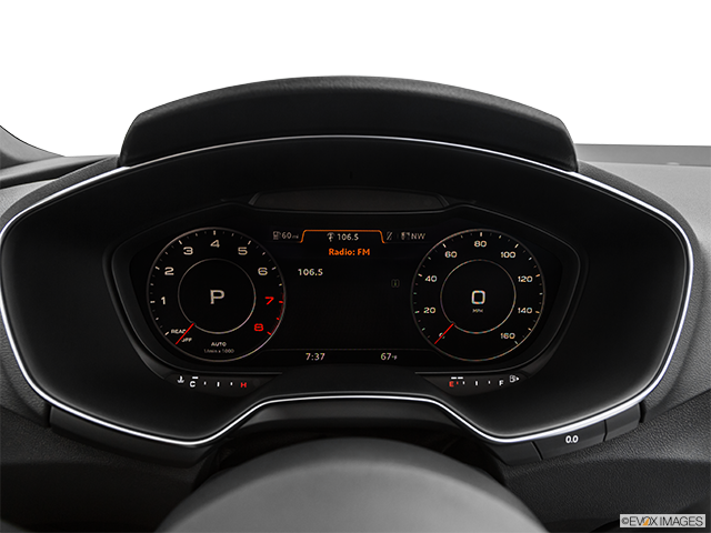 2023 Audi TT | Closeup of radio head unit