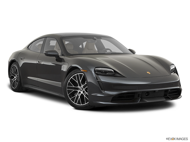 2025 Porsche Taycan | Front passenger 3/4 w/ wheels turned
