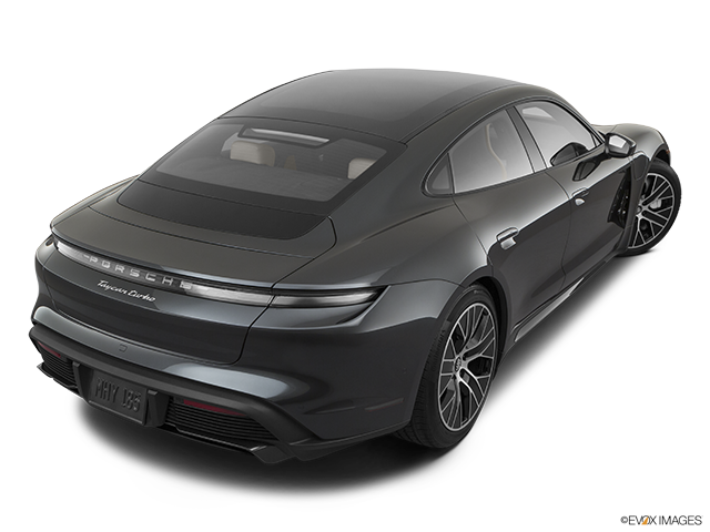 2024 Porsche Taycan | Rear 3/4 angle view