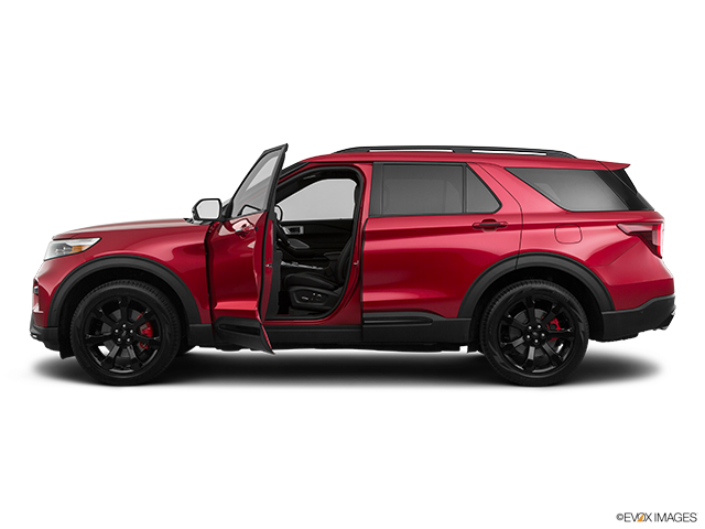 2022 Ford Explorer | Driver's side profile with drivers side door open