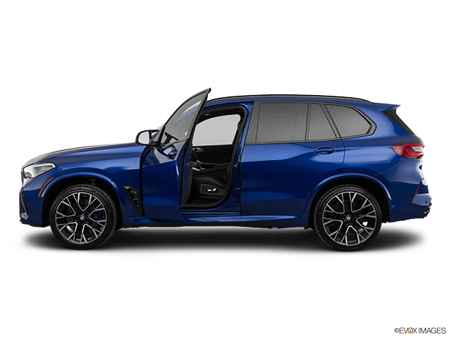 2022 BMW X5 M | Driver's side profile with drivers side door open