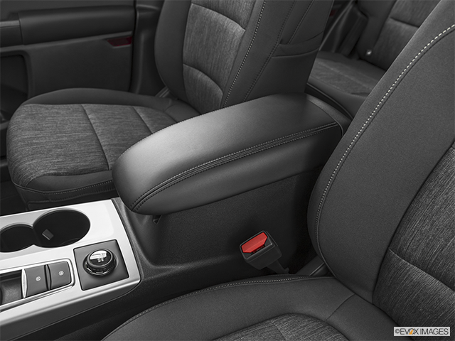 2022 Ford Bronco Sport | Front center console with closed lid, from driver’s side looking down
