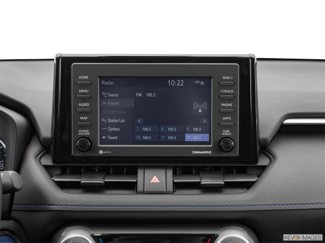 2022 Toyota RAV4 Hybrid | Closeup of radio head unit