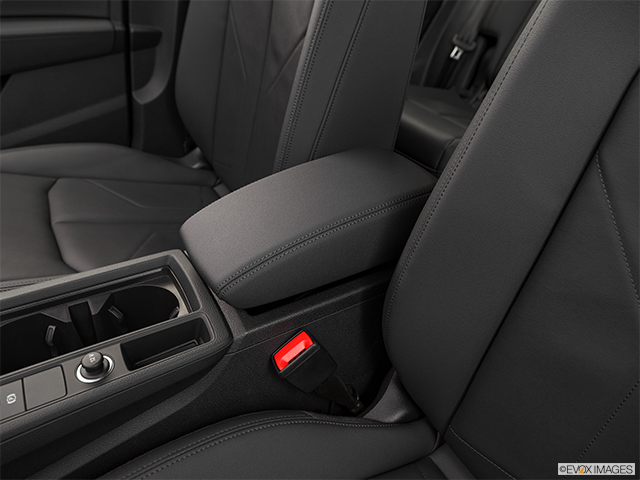 2022 Audi Q3 | Front center console with closed lid, from driver’s side looking down